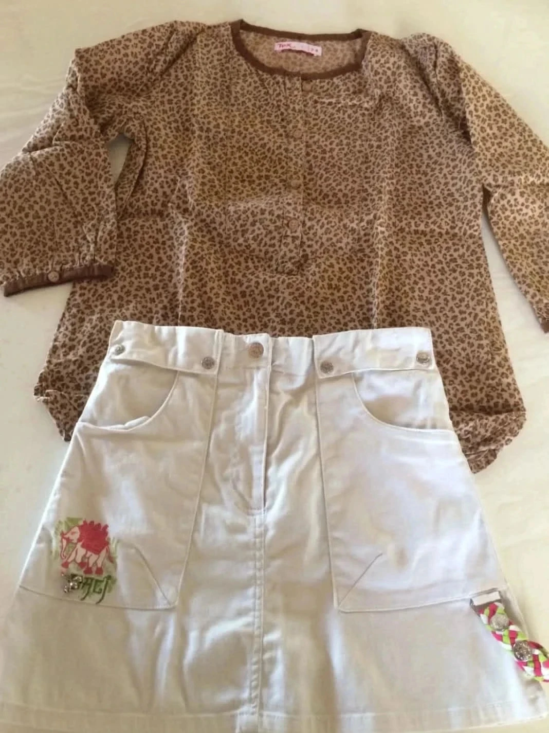 Jupe chemise 7/8ans